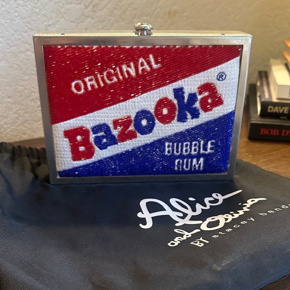 Alice + Olivia Bazooka Sequin Clutch